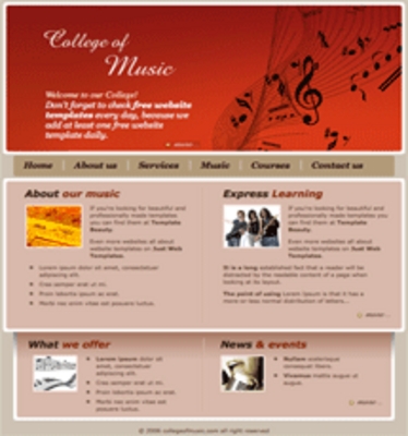 Product picture College music template